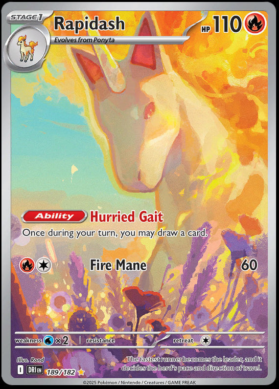 Rapidash (189/182) Destined Rivals DRI189 9 Destined Rivals Kardix Exchange