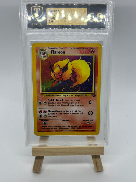 Flareon 3/64 Holo - Jungle - Titan Grading 5