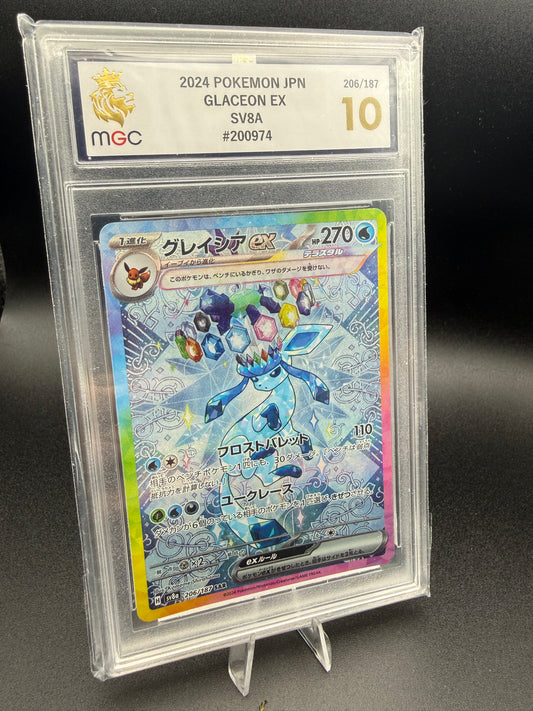 Glaceon ex 206/187 SAR – Japanese SV8a | MGC 10 Gem Mint