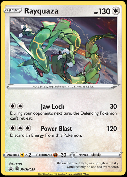 Image of Rayquaza Sword and Shield Promos #SWSH029