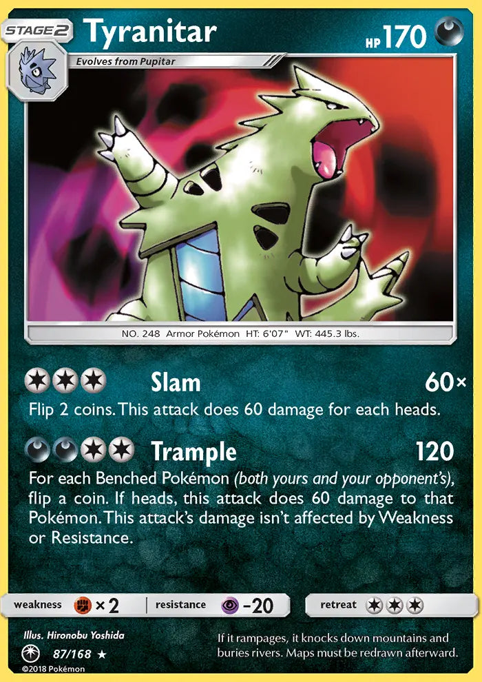 Image of Tyranitar Celestial Storm (CES) #87