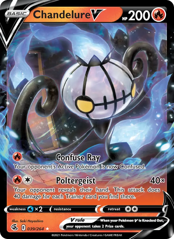 Image of Chandelure V Fusion Strike (FST) #039