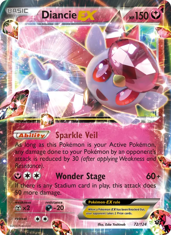 Image of Diancie-EX Fates Collide (FCO) #72