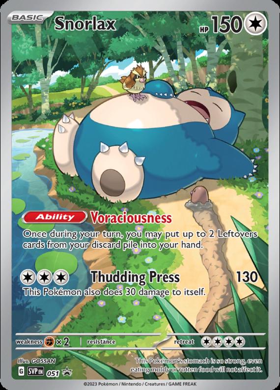 Snorlax (51/191) Scarlet and Violet Promos svp051 24 Scarlet and Violet Promos Kardix Exchange 